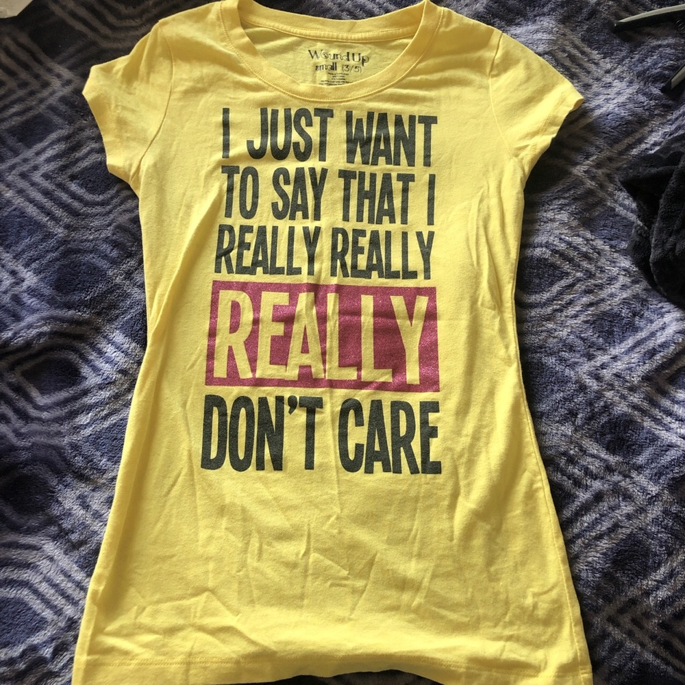 Yellow worded T-Shirt